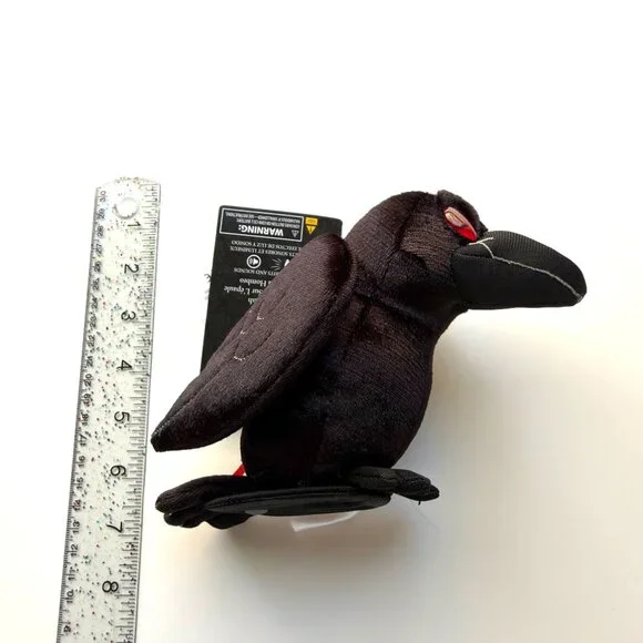 3801 DISNEY PARKS DISNEY HAUNTED MANSION RAVEN CROW WITH RED EYES - Picture 1 of 7